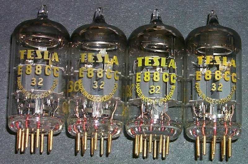 真空管 TESLA E88CC Military Surplus NOS pair (2pcs.) NOS E88CC